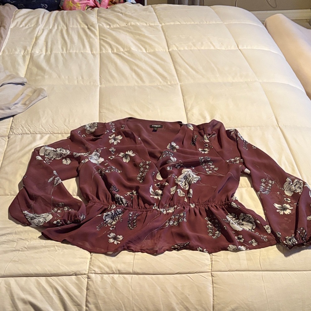 Floral Mauve Women's Top
